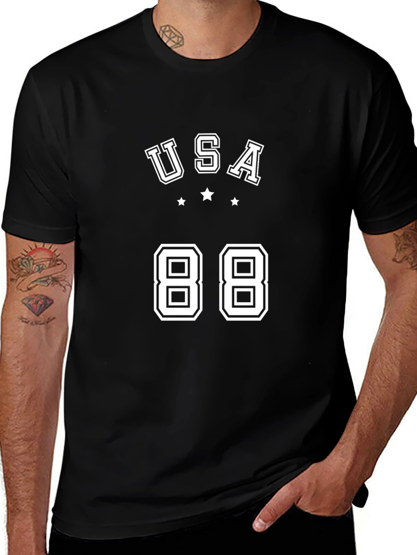 USA 88 Graphic Tee - Retro Style