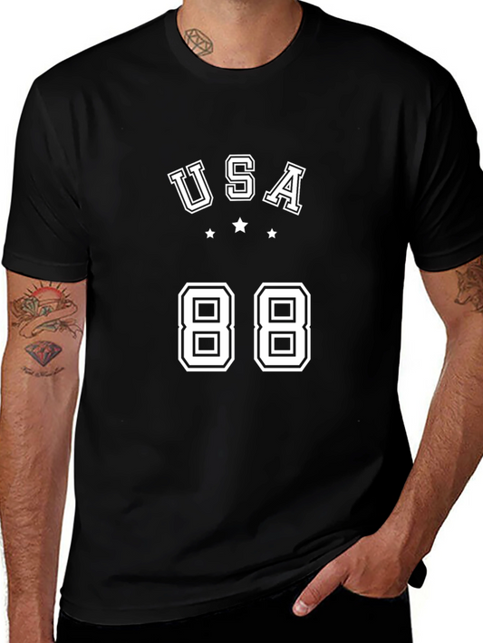 USA 88 Graphic Tee - Retro Style