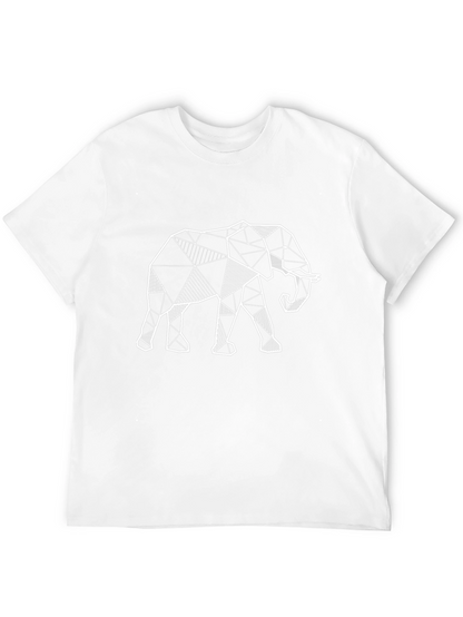 Geometric Elephant T-Shirt - Modern Animal Print