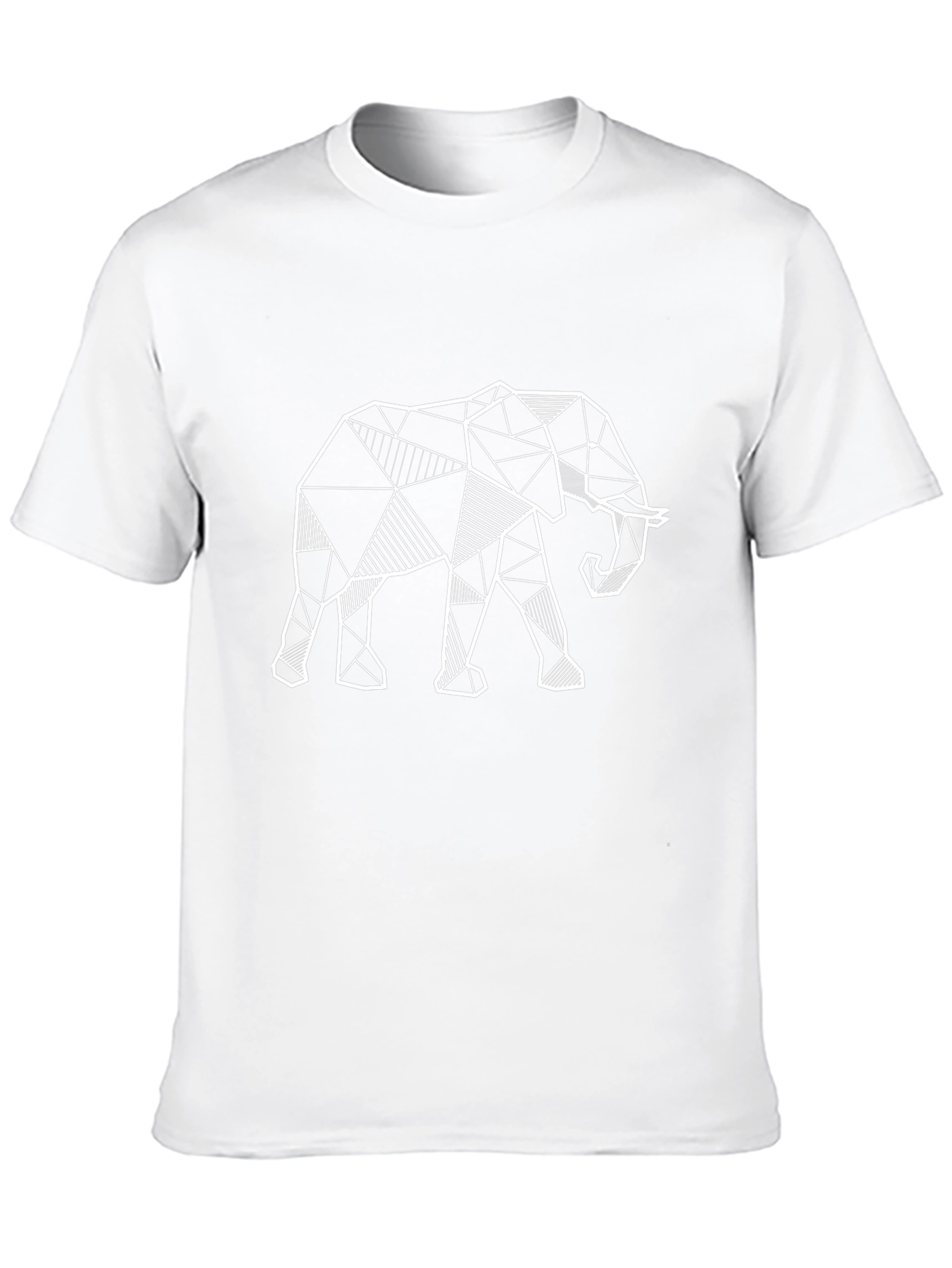 Geometric Elephant T-Shirt - Modern Animal Print