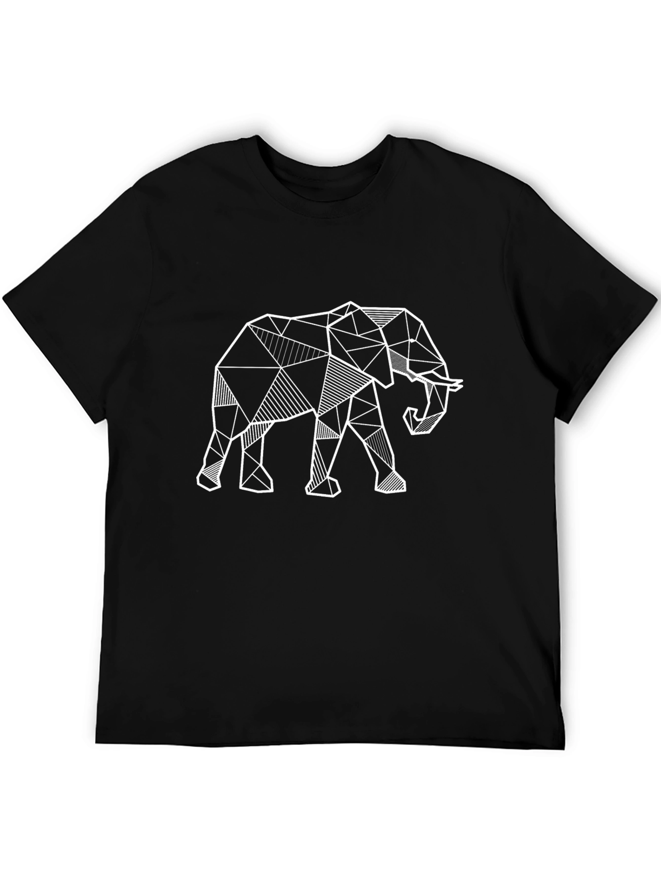 Geometric Elephant T-Shirt - Modern Animal Print
