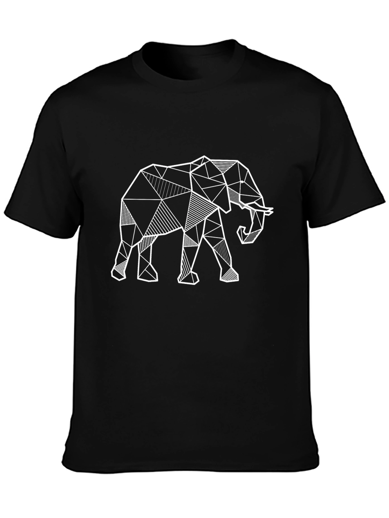 Geometric Elephant T-Shirt - Modern Animal Print