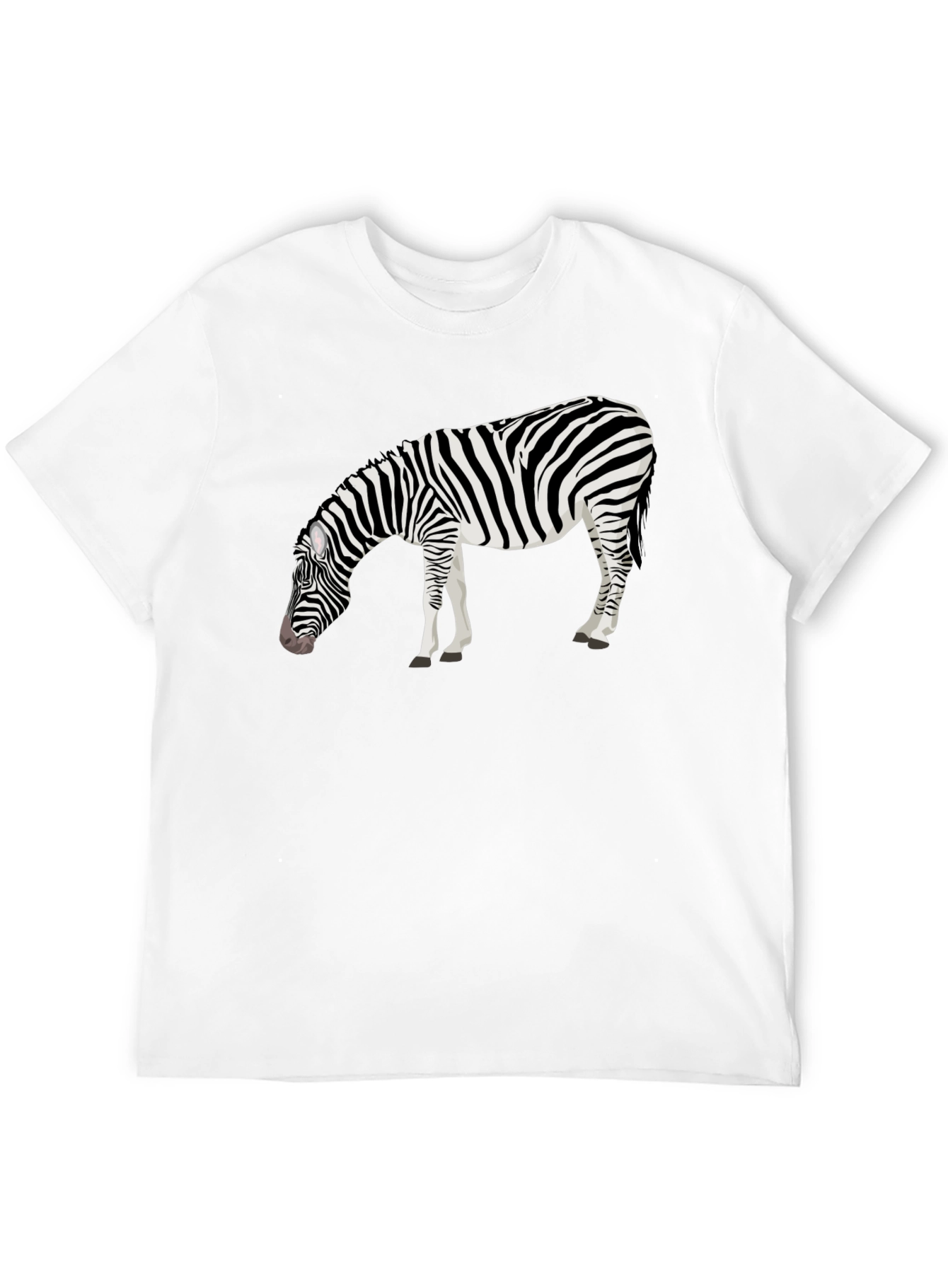 Zebra Graphic Tee - Mens Black T-Shirt