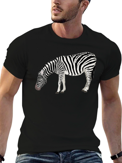 Zebra Graphic Tee - Mens Black T-Shirt