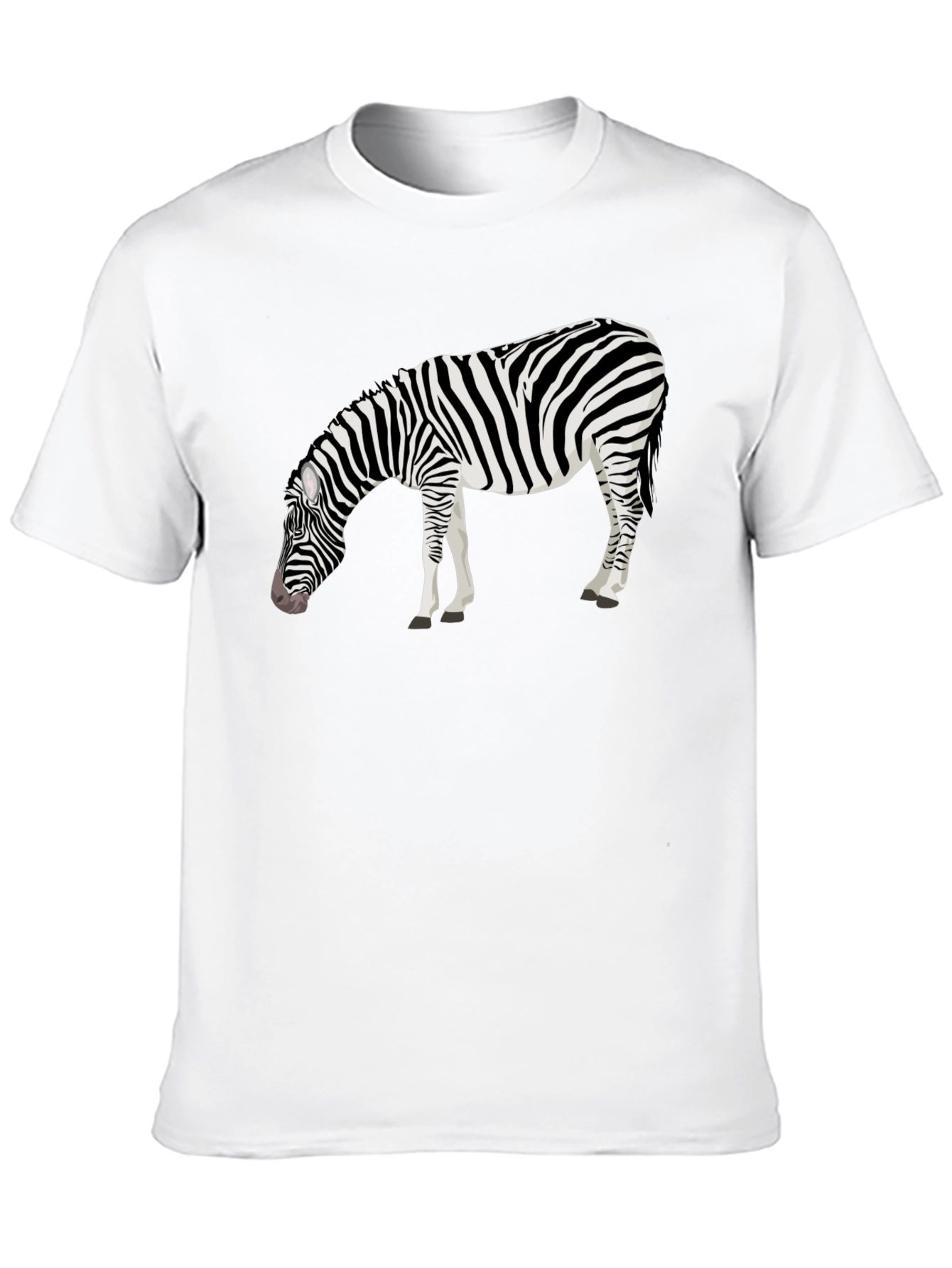 Zebra Graphic Tee - Mens Black T-Shirt