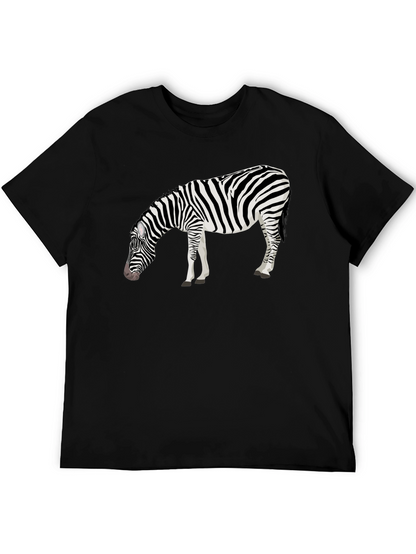 Zebra Graphic Tee - Mens Black T-Shirt