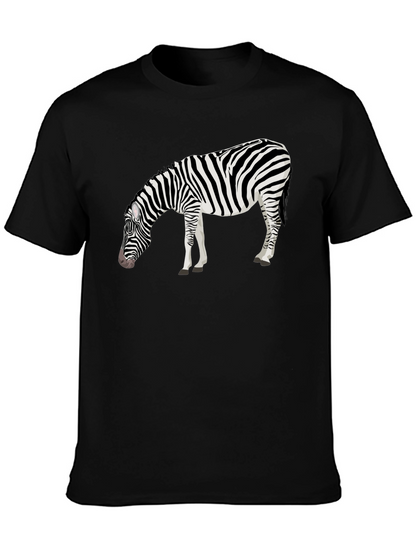Zebra Graphic Tee - Mens Black T-Shirt