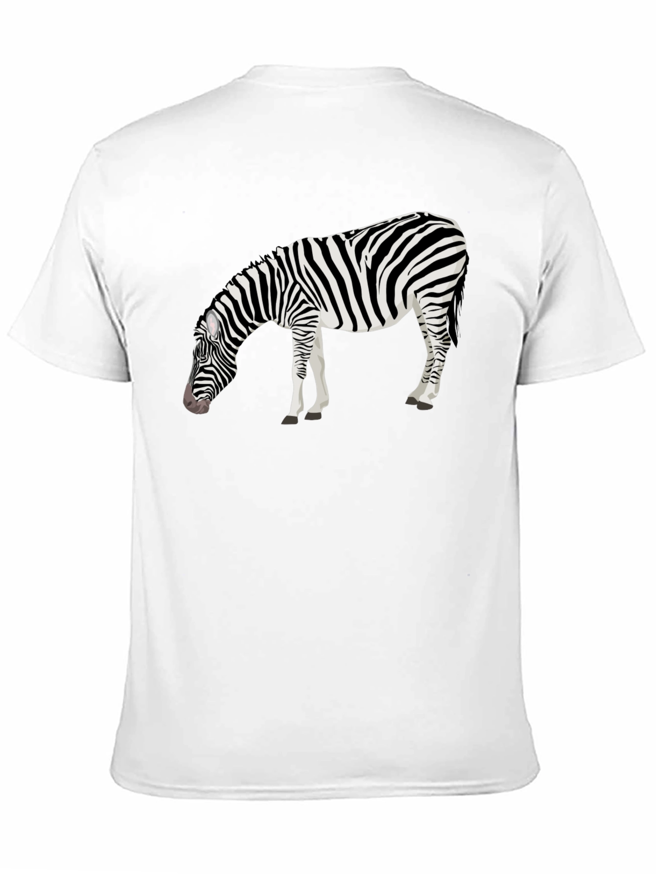 Zebra Graphic Tee - Mens Black T-Shirt