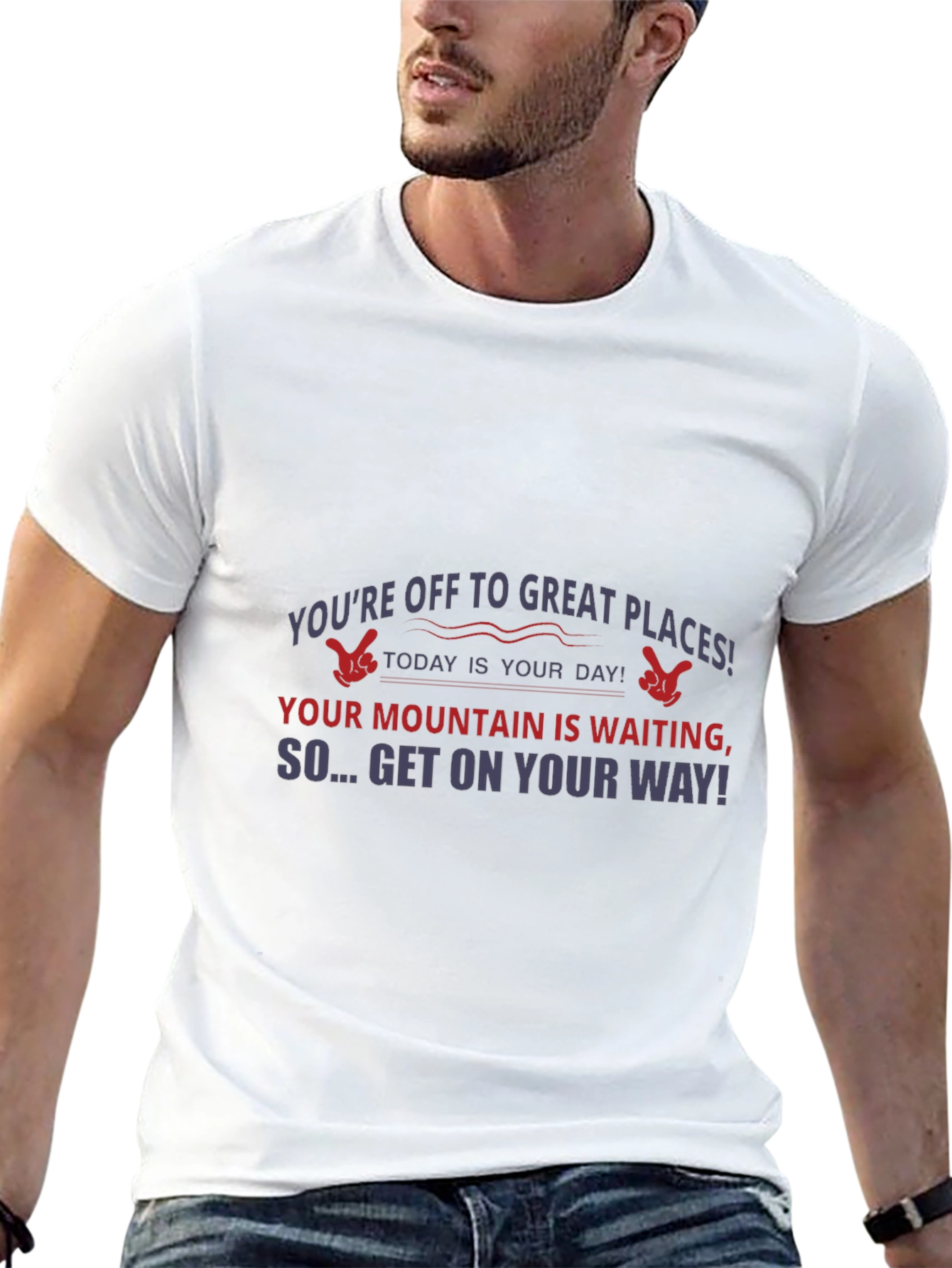 Motivational T-Shirt: Great Places Await You!