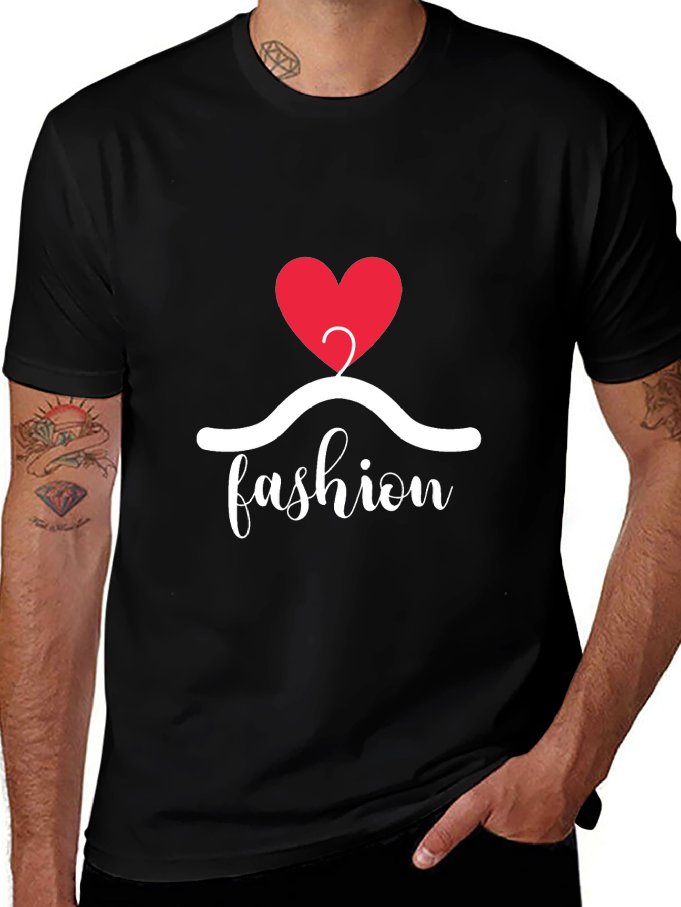 Fashion Heart Graphic Tee
