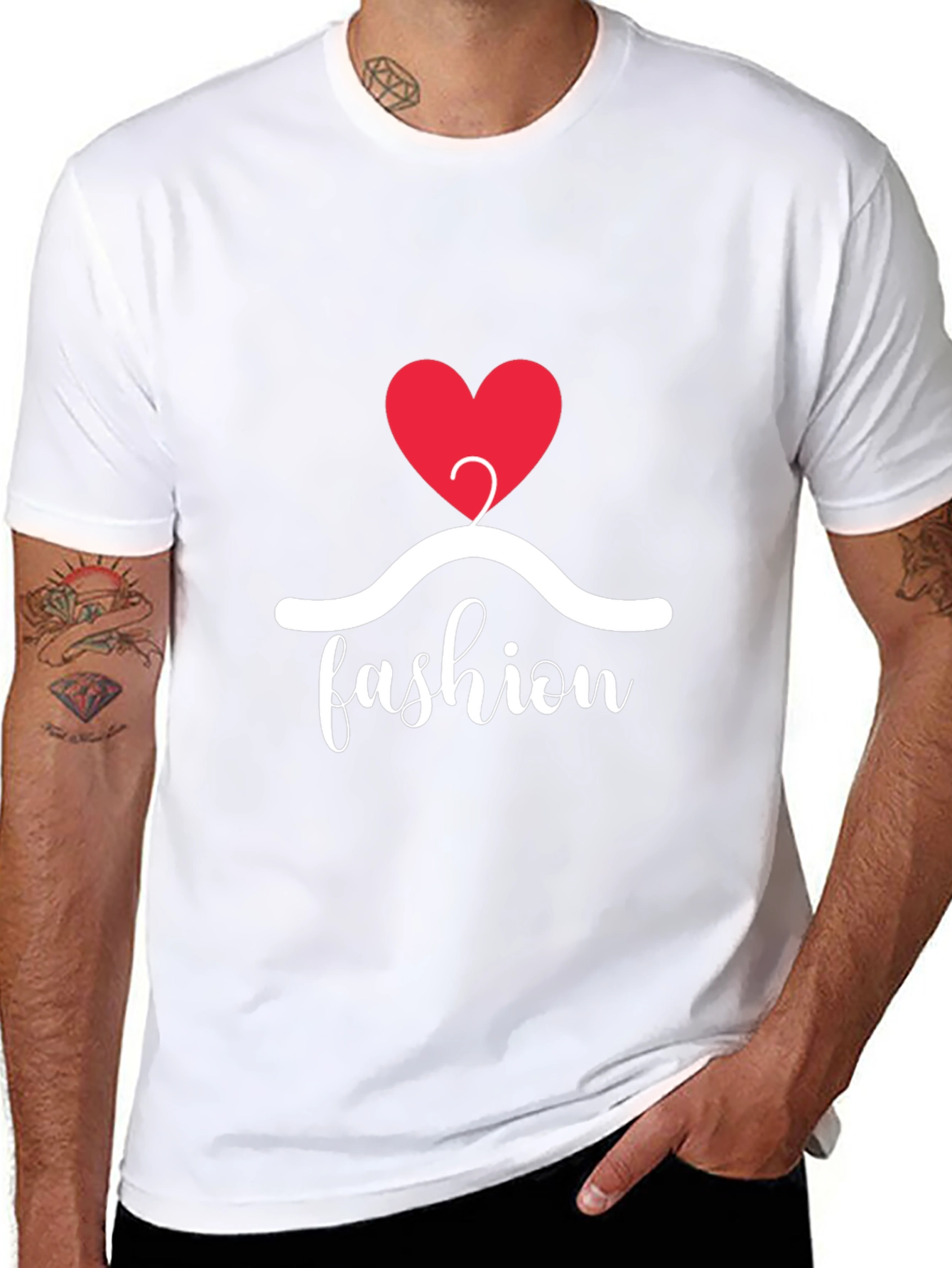 Fashion Heart Graphic Tee