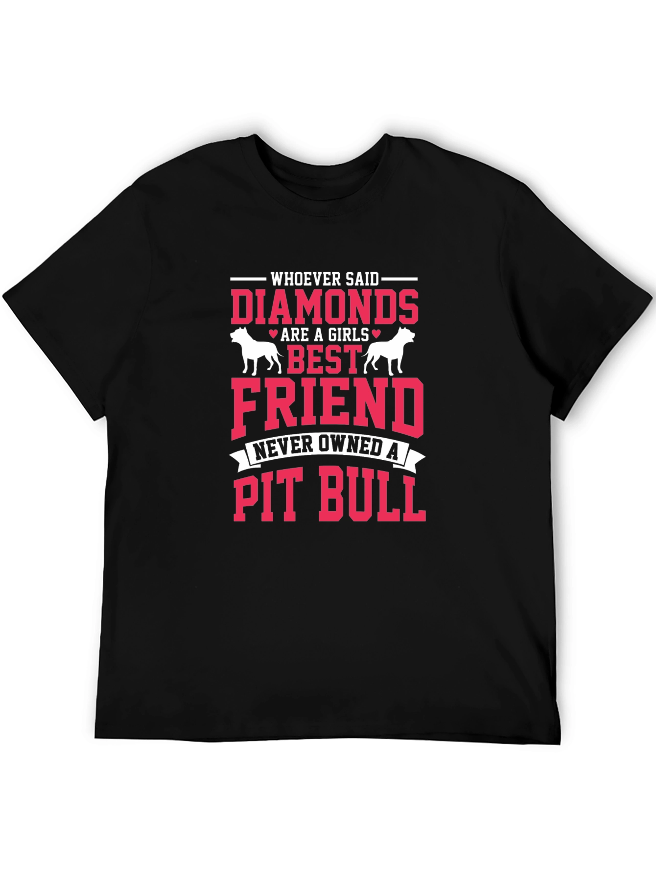 Diamonds Pit Bull Graphic Tee