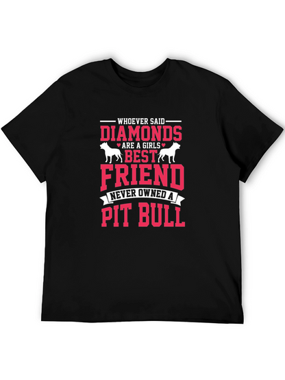 Diamonds Pit Bull Graphic Tee