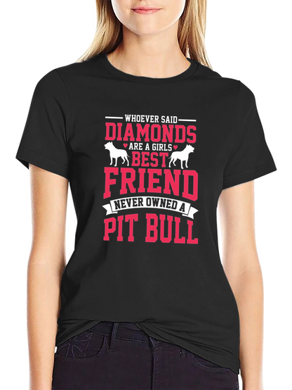 Diamonds Pit Bull Graphic Tee