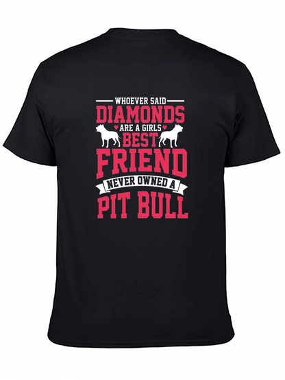 Diamonds Pit Bull Graphic Tee