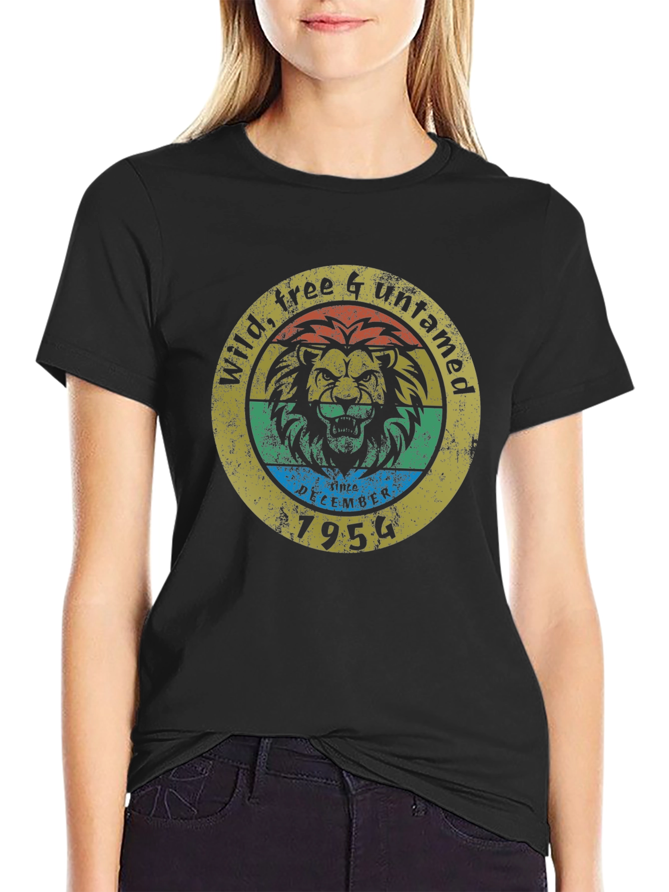 Wild Free & Untamed Lion Graphic Tee