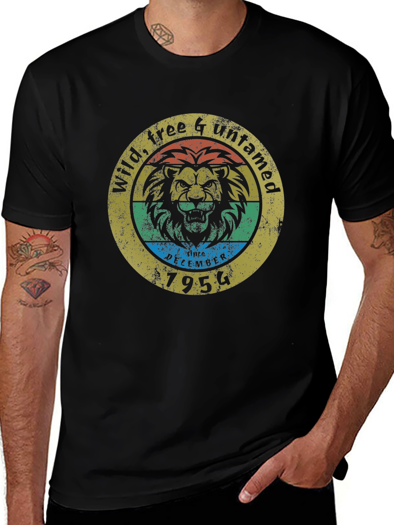 Wild Free & Untamed Lion Graphic Tee