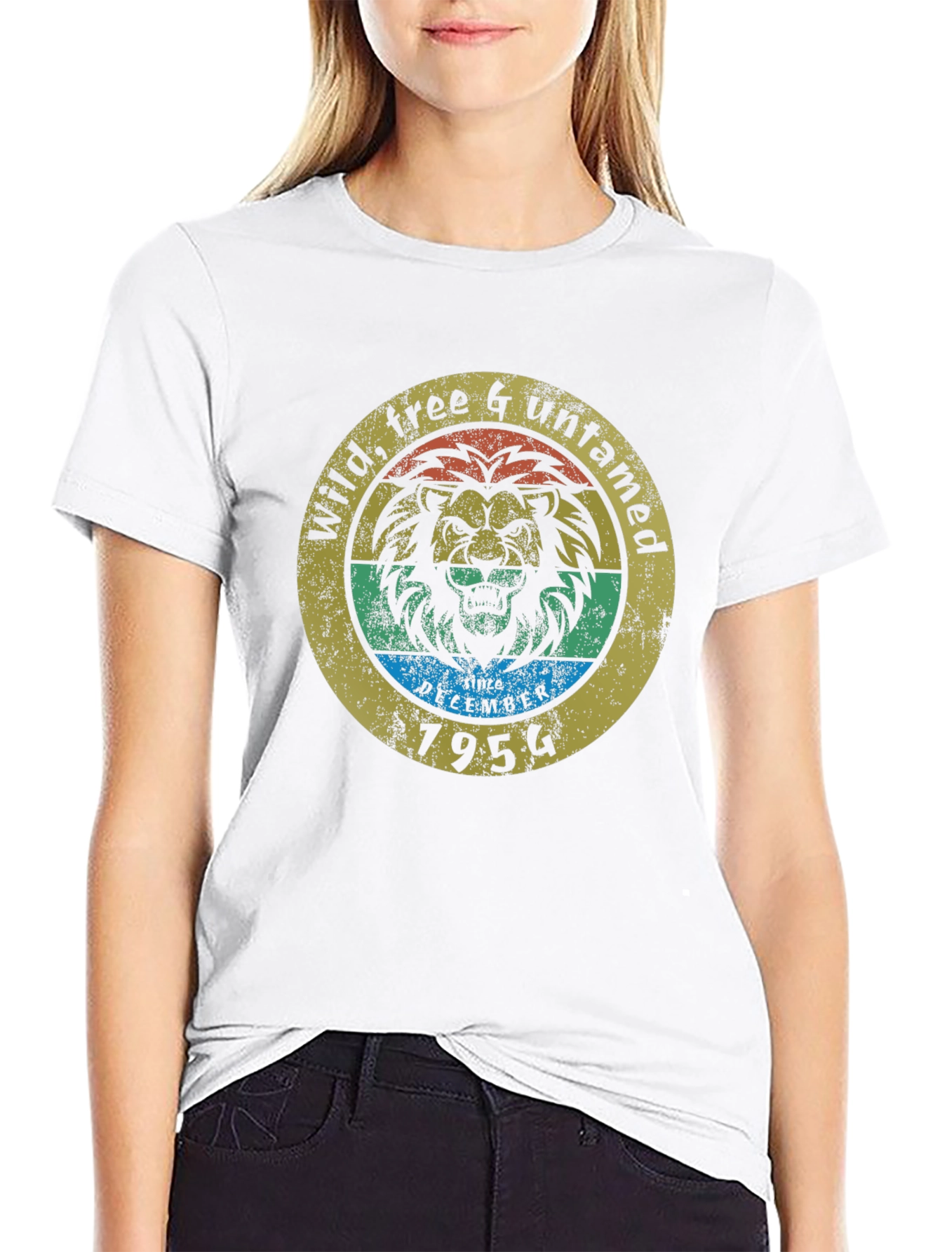 Wild Free & Untamed Lion Graphic Tee