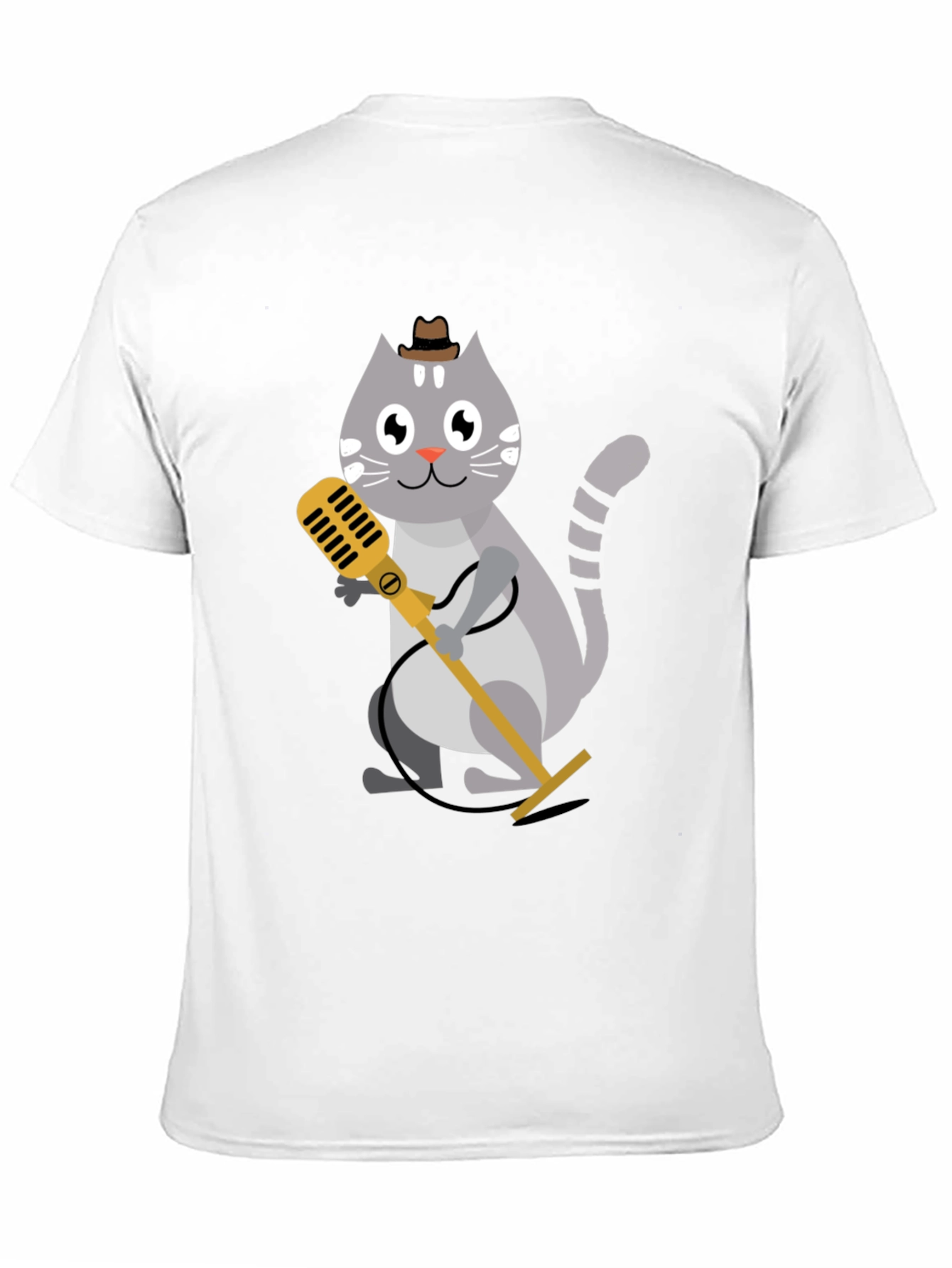 Cool Cat Singer T-Shirt - Black