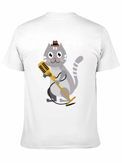 Cool Cat Singer T-Shirt - Black
