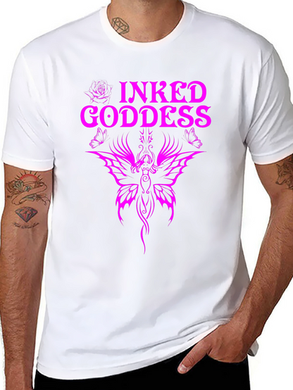 Inked Goddess Graphic Tee - Black