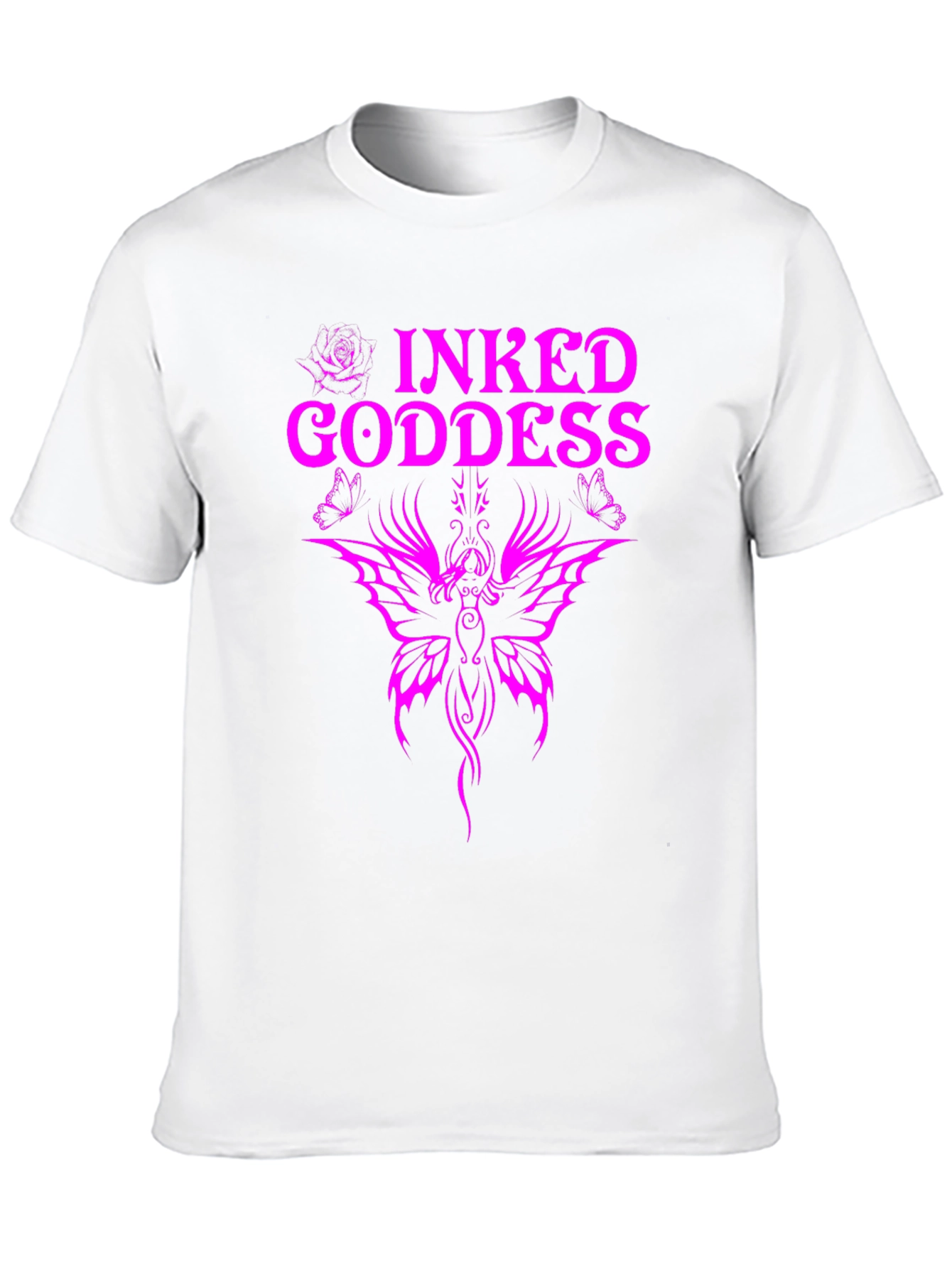 Inked Goddess Graphic Tee - Black