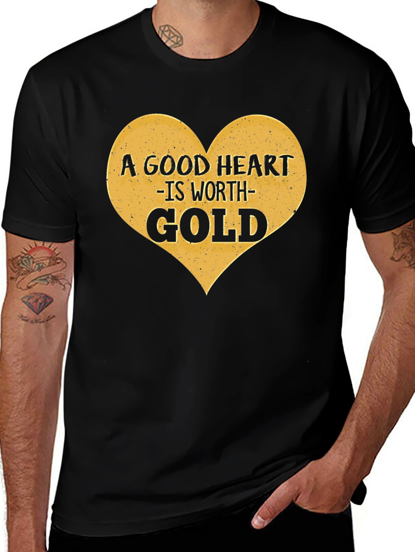 A Good Heart is Worth Gold Graphic Tee