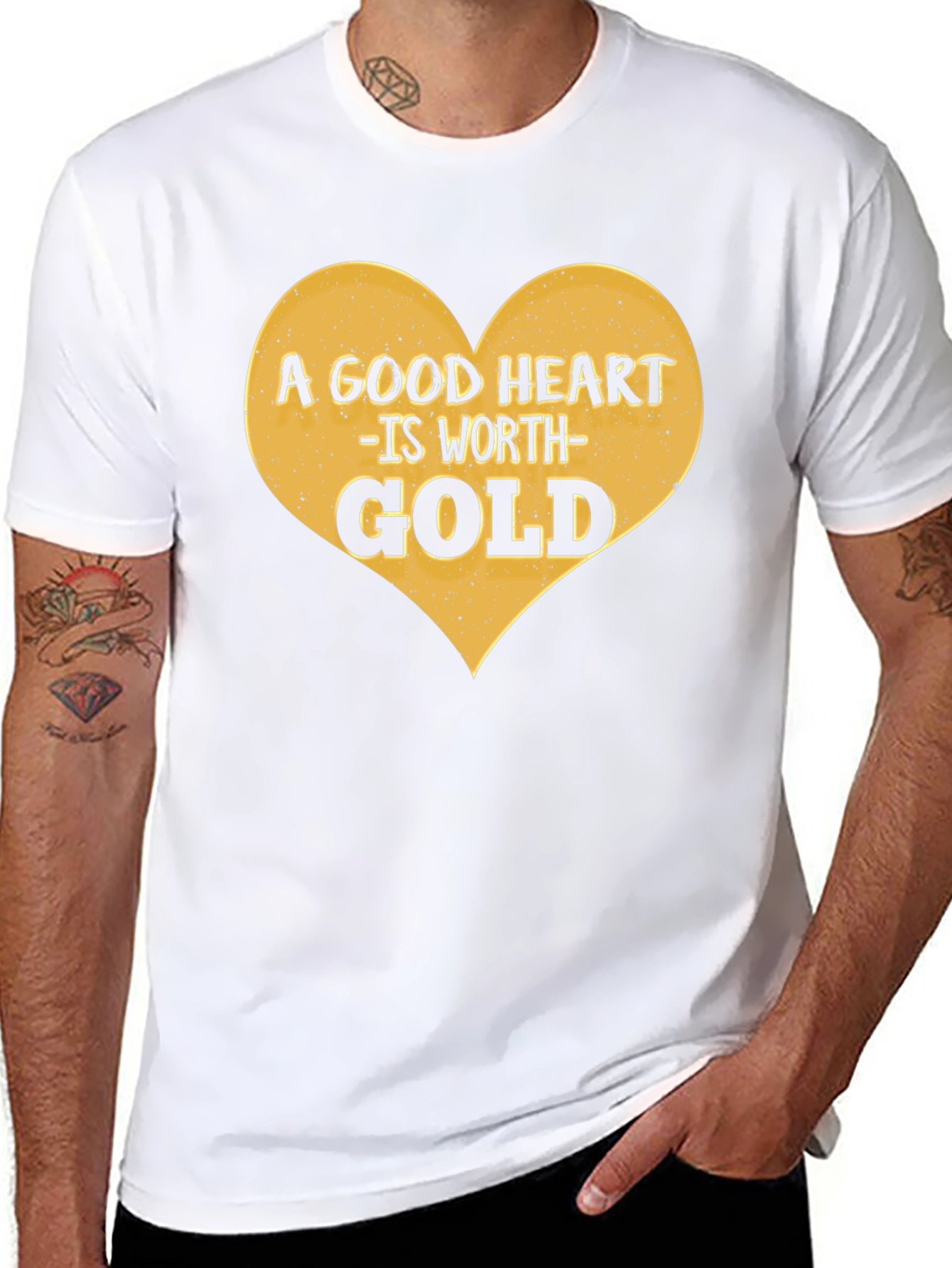 A Good Heart is Worth Gold Graphic Tee