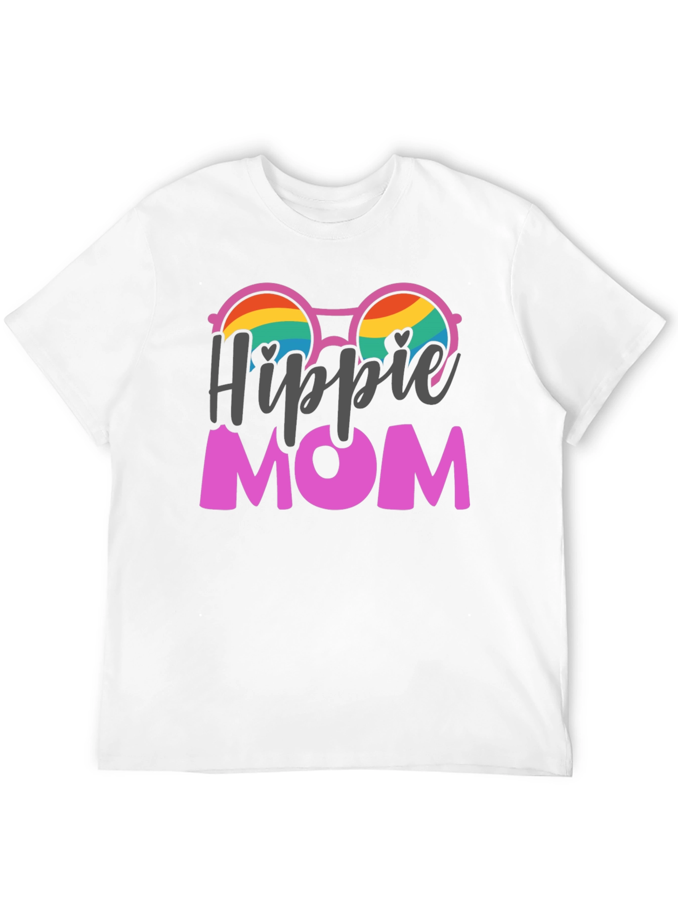 Hippie Mom Graphic Tee - Black