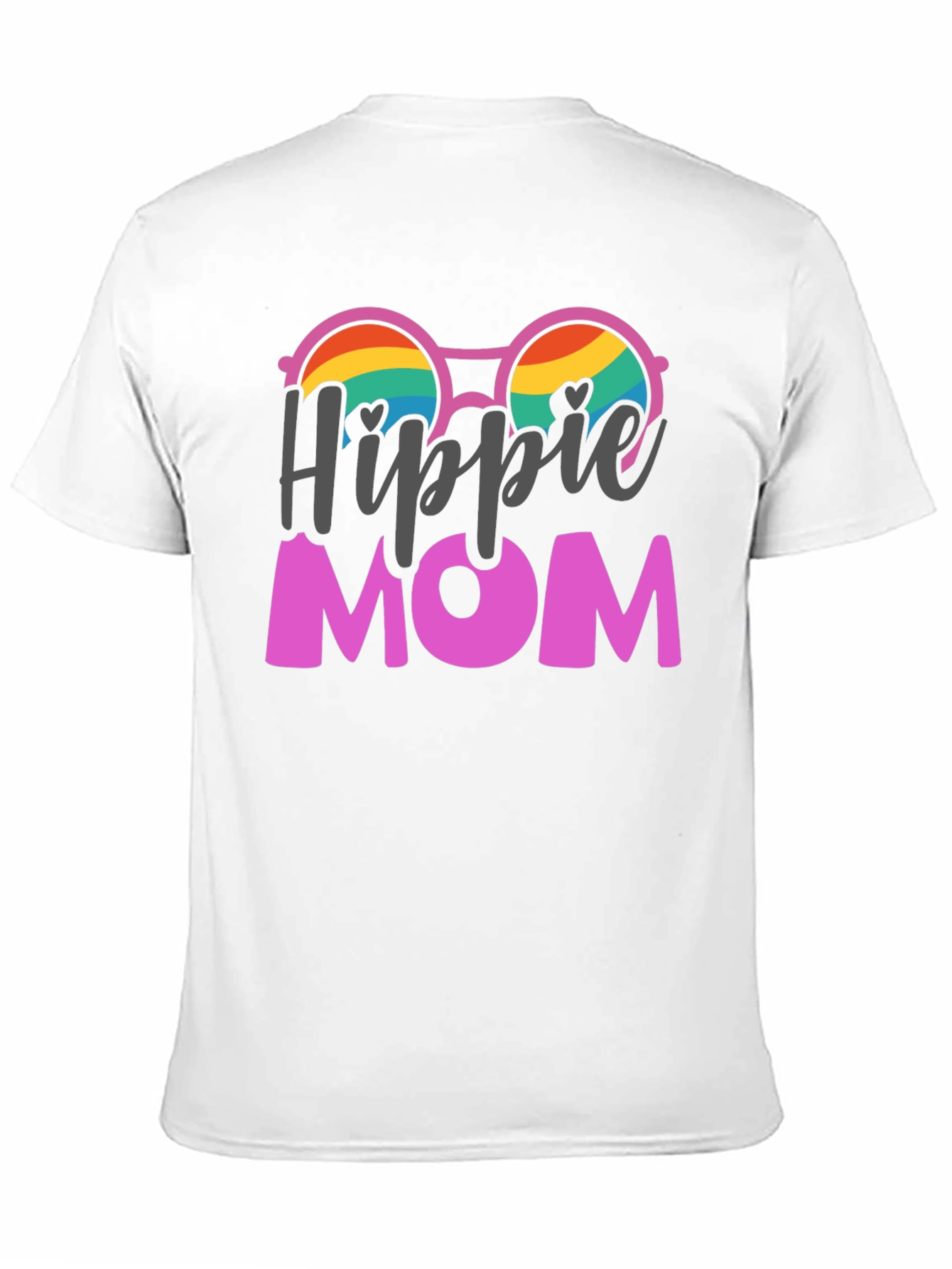 Hippie Mom Graphic Tee - Black