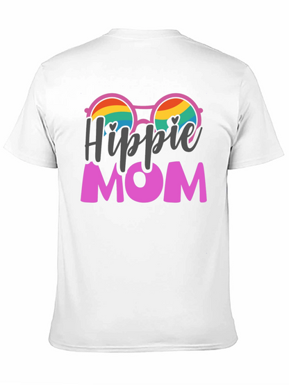 Hippie Mom Graphic Tee - Black