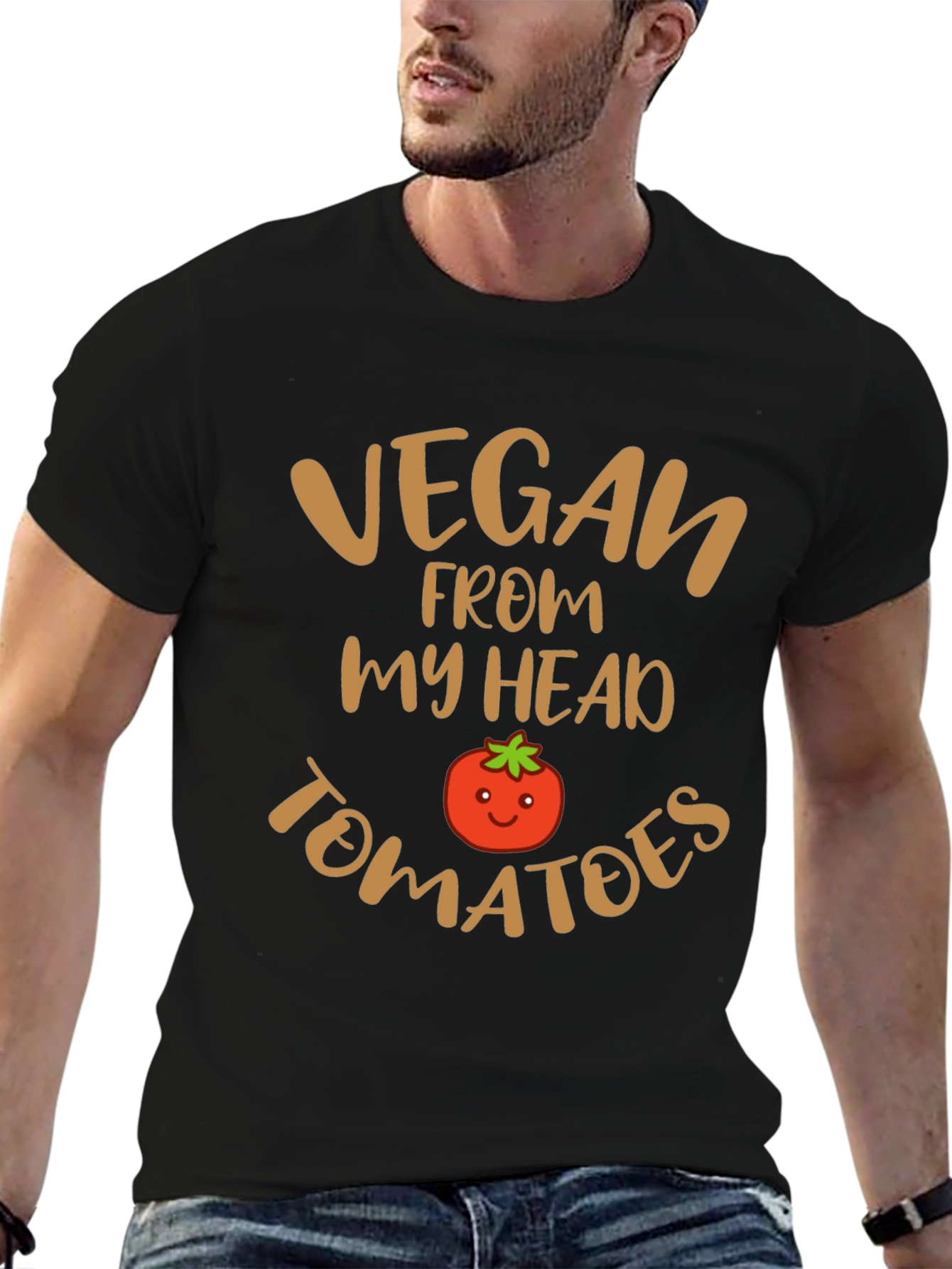 Vegan From My Head Tomatoes Graphic Tee