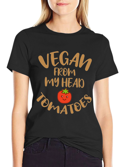 Vegan From My Head Tomatoes Graphic Tee