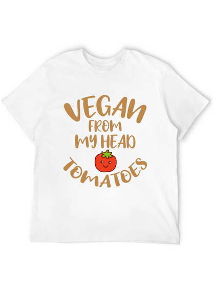 Vegan From My Head Tomatoes Graphic Tee