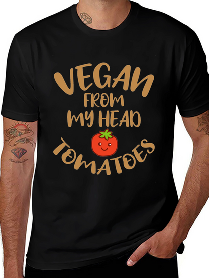 Vegan From My Head Tomatoes Graphic Tee