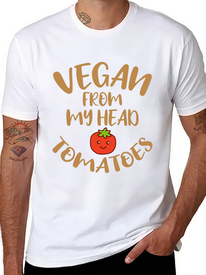 Vegan From My Head Tomatoes Graphic Tee