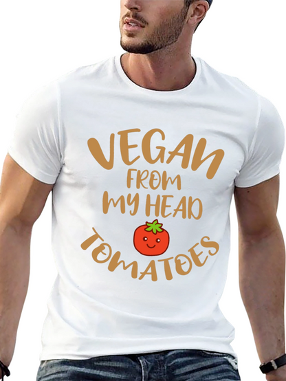 Vegan From My Head Tomatoes Graphic Tee