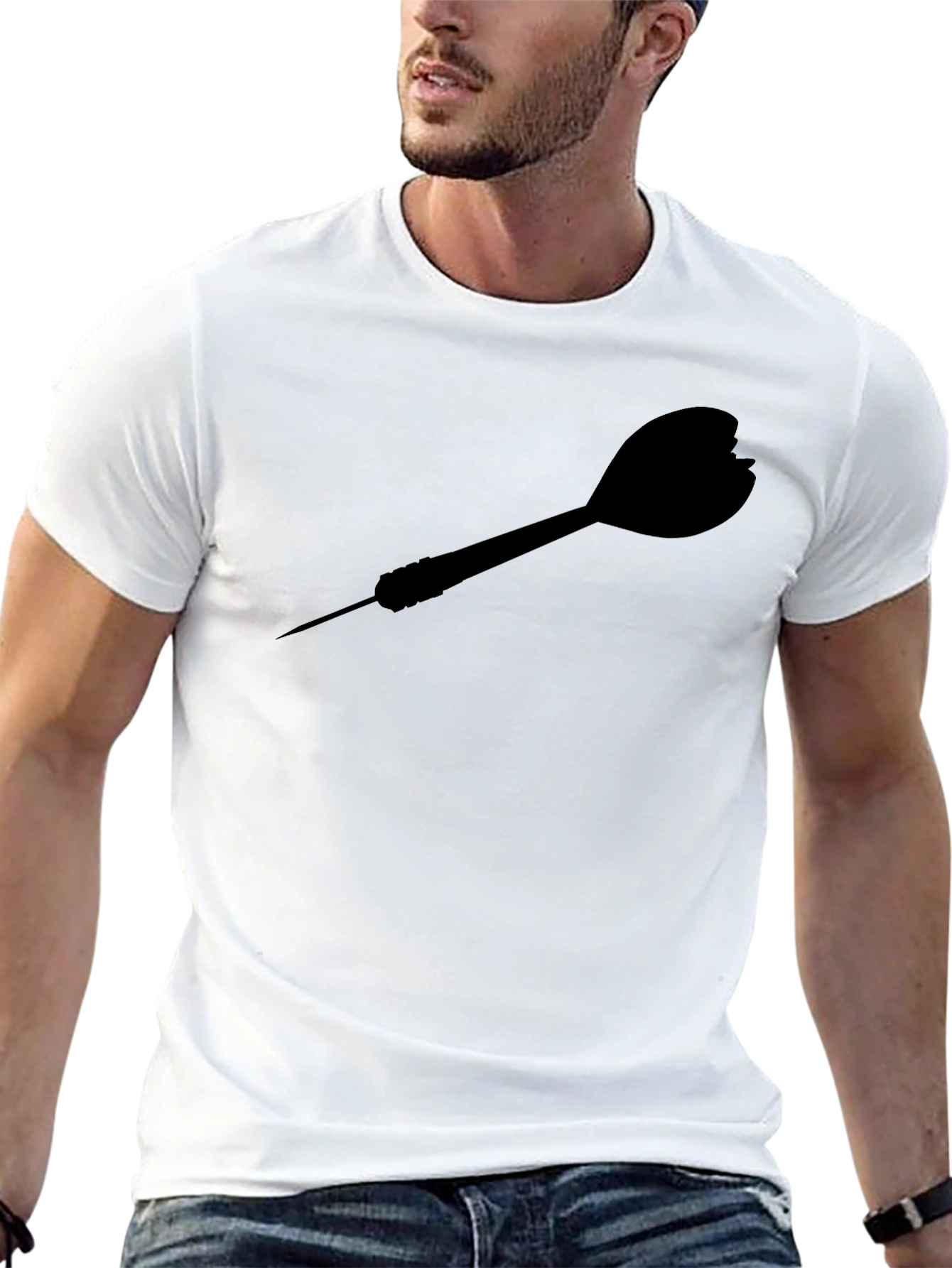 Dart Silhouette T-Shirt - Sporty Casual Tee