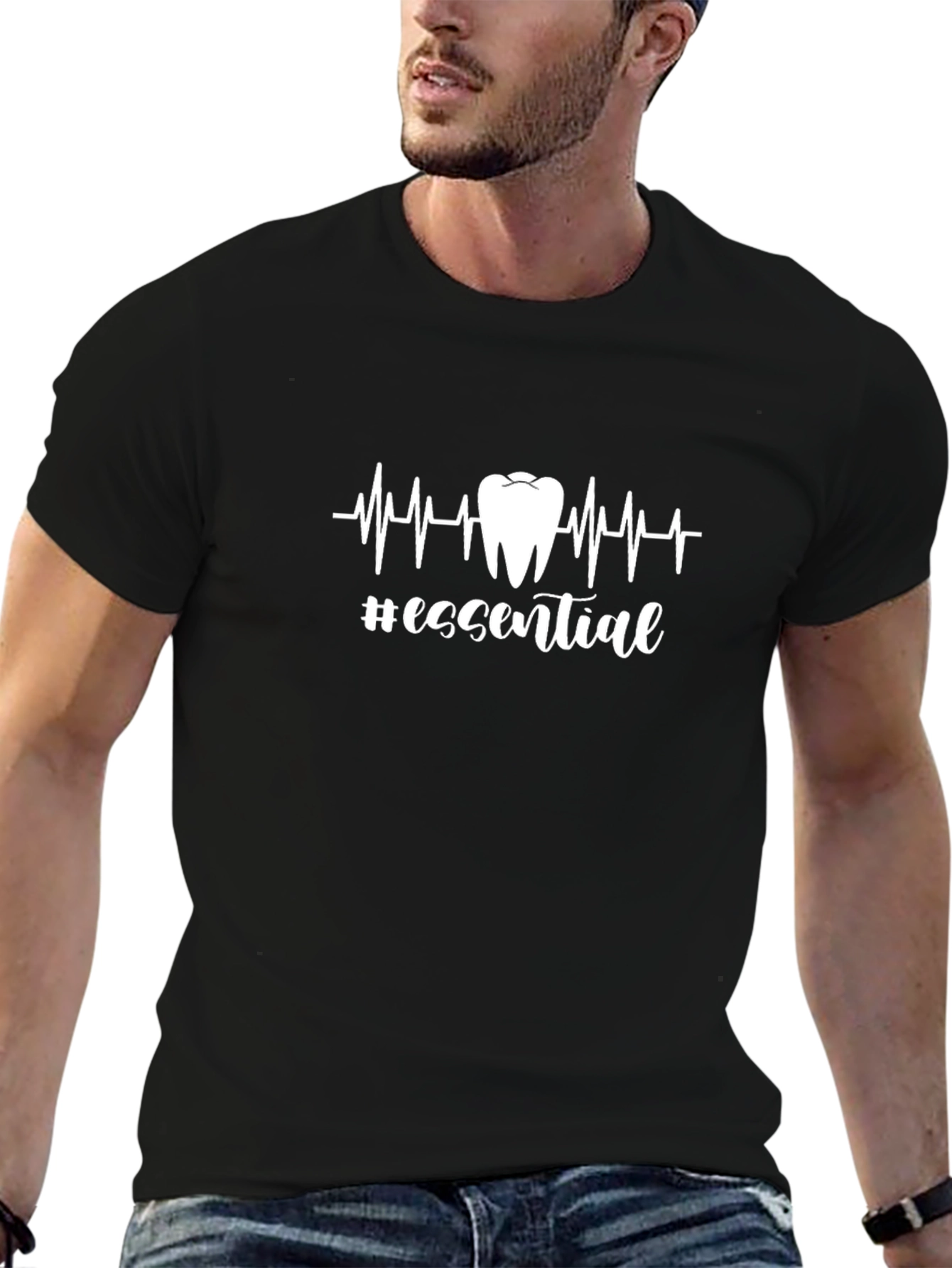 Essential Dentist T-Shirt - Black Cotton Tee