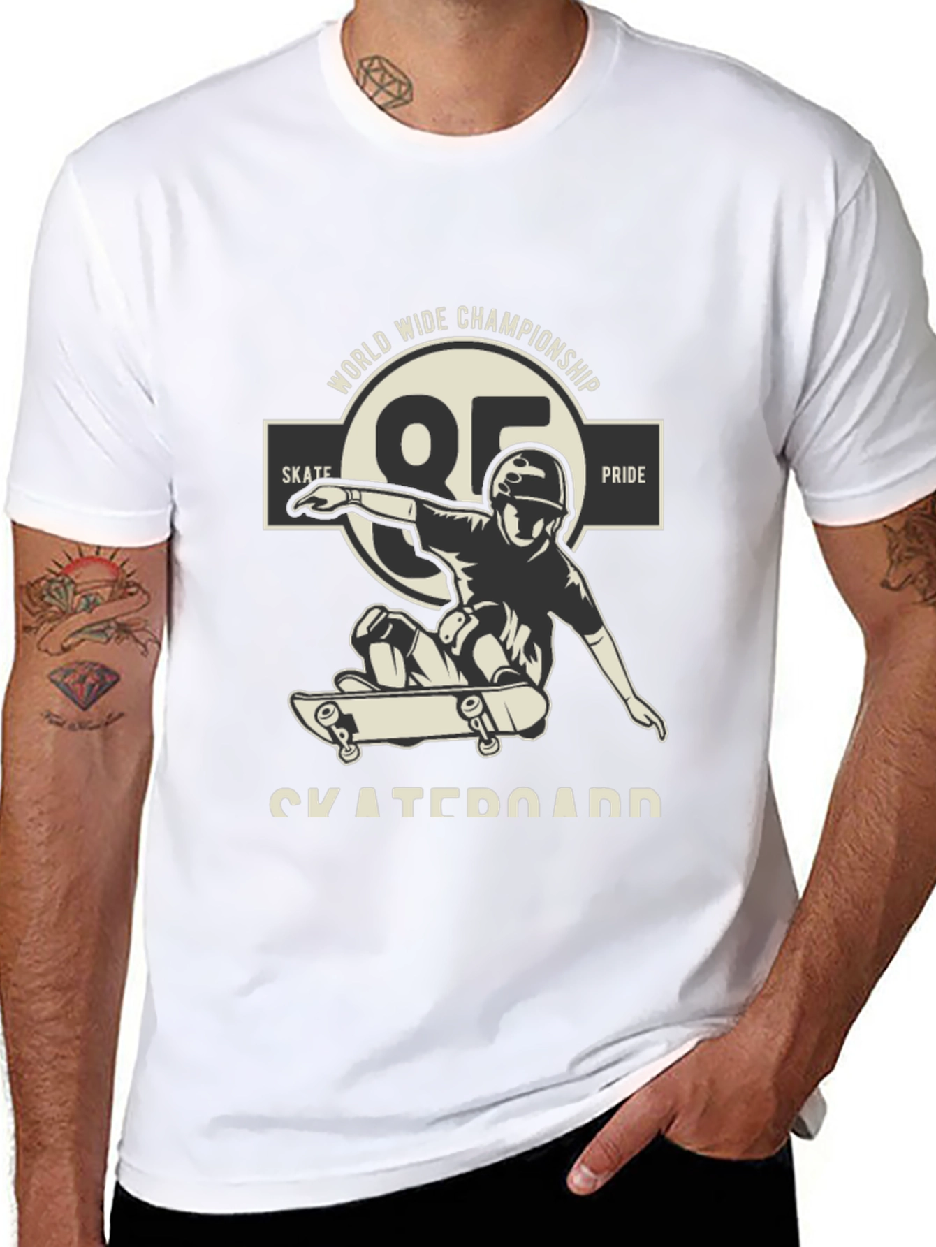 Skateboarder Tee - World Wide Championship Design