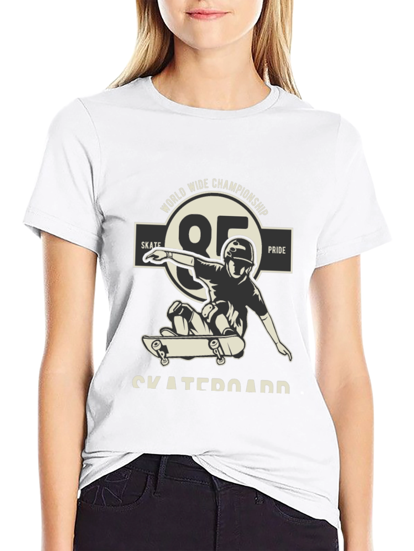 Skateboarder Tee - World Wide Championship Design