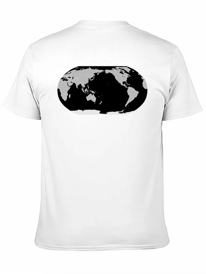 World Map Graphic T-Shirt - Black Cotton Tee