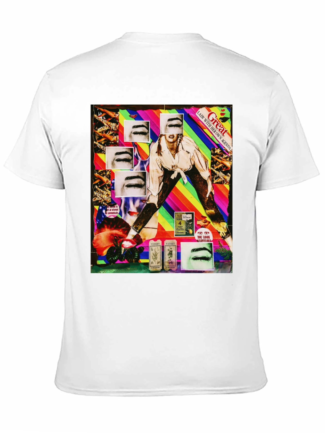 Abstract Graphic Print Black T-Shirt