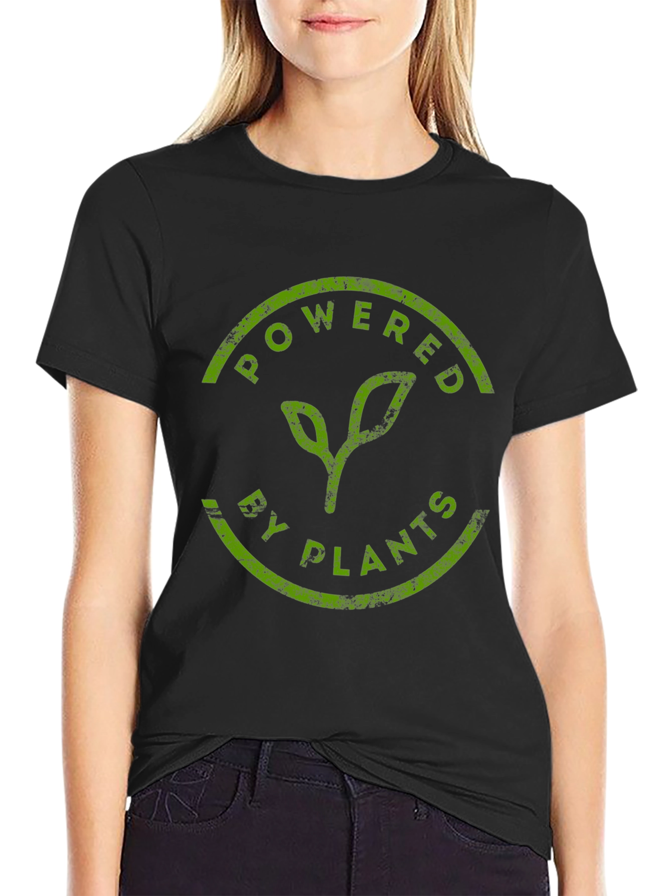 Powered By Plants Vegan Graphic T-Shirt