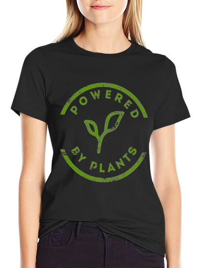 Powered By Plants Vegan Graphic T-Shirt