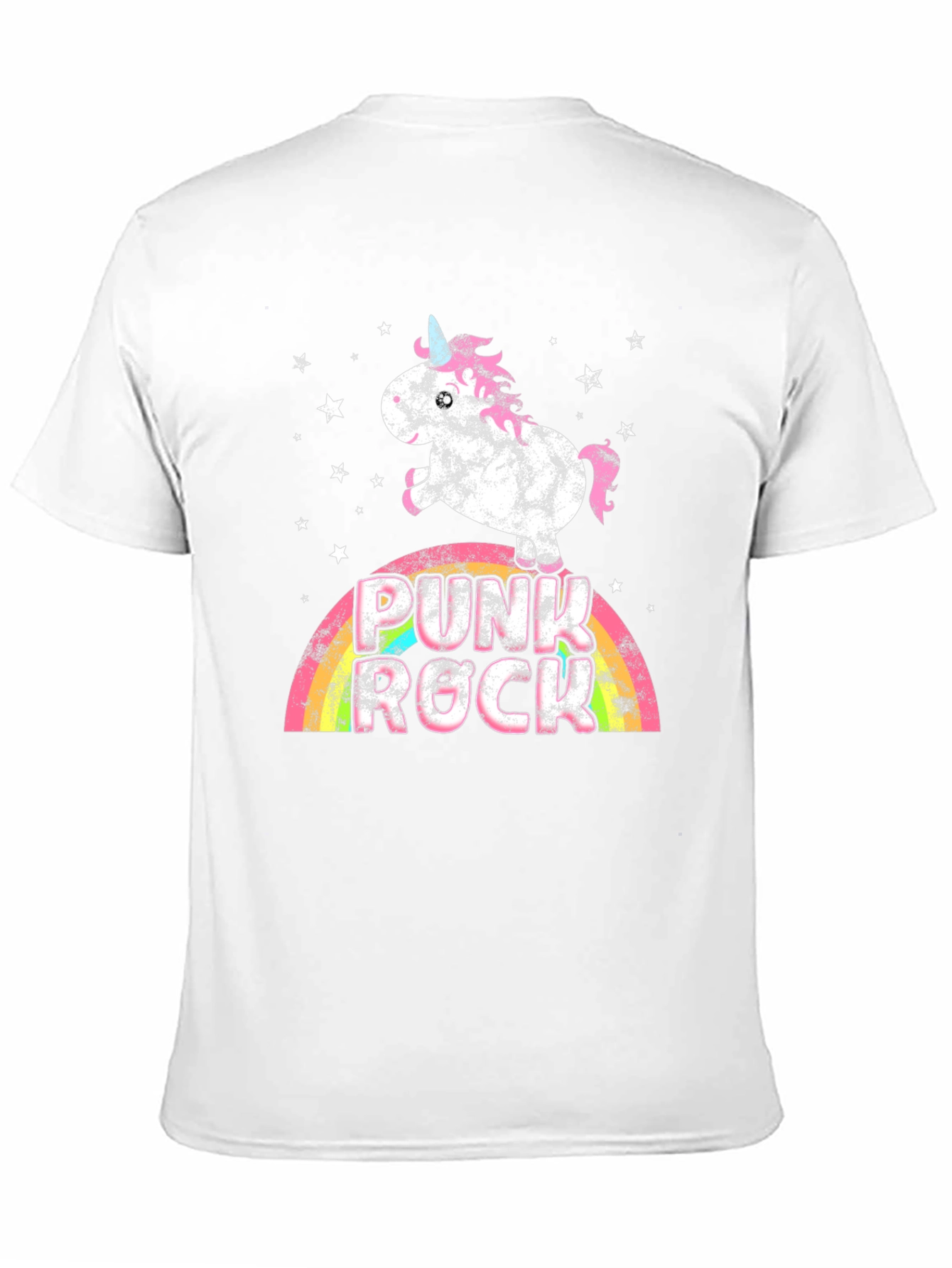 Punk Rock Unicorn Graphic T-Shirt