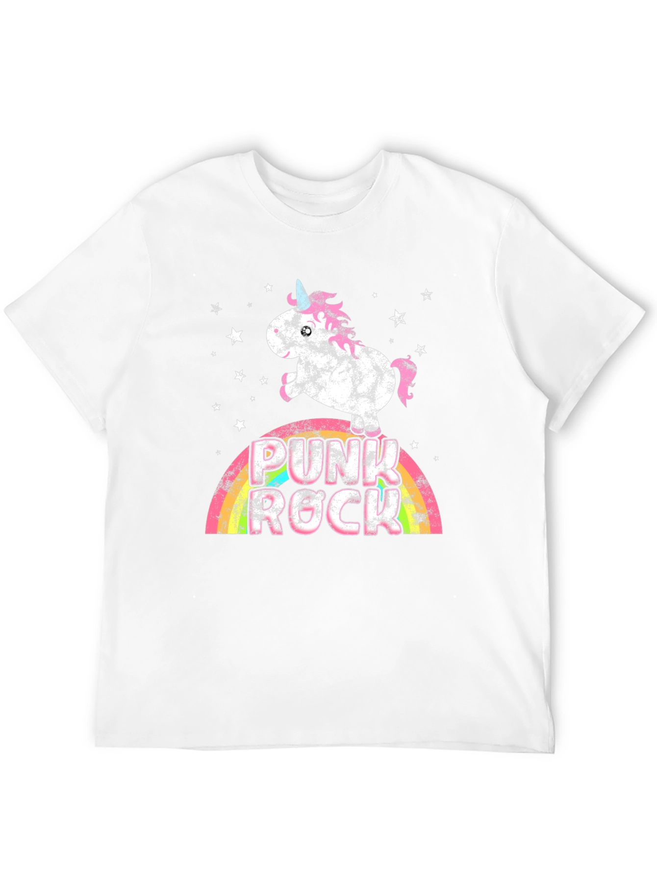 Punk Rock Unicorn Graphic T-Shirt