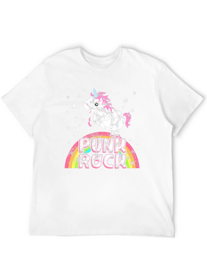 Punk Rock Unicorn Graphic T-Shirt