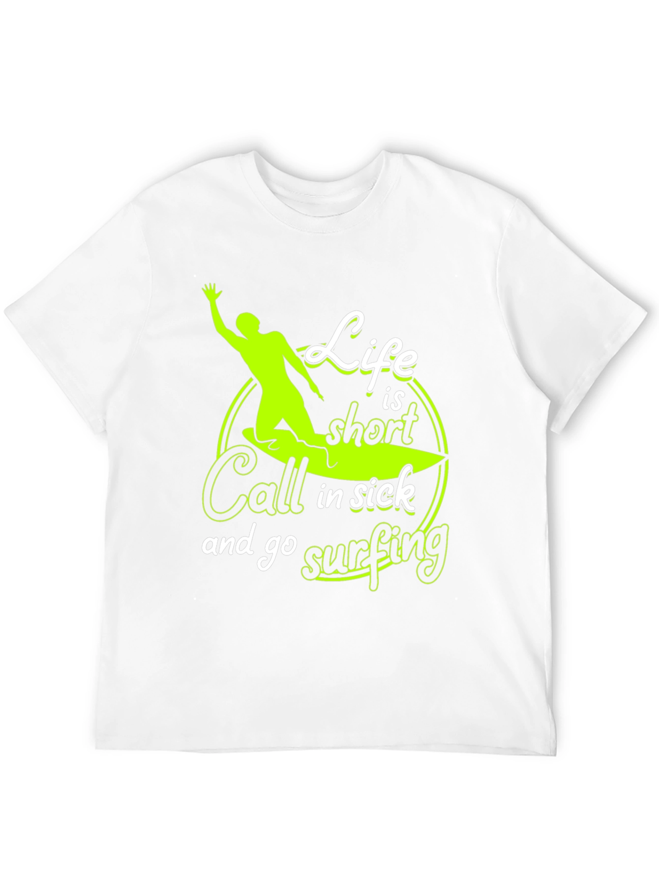 Life is Short Surfing Graphic T-Shirt