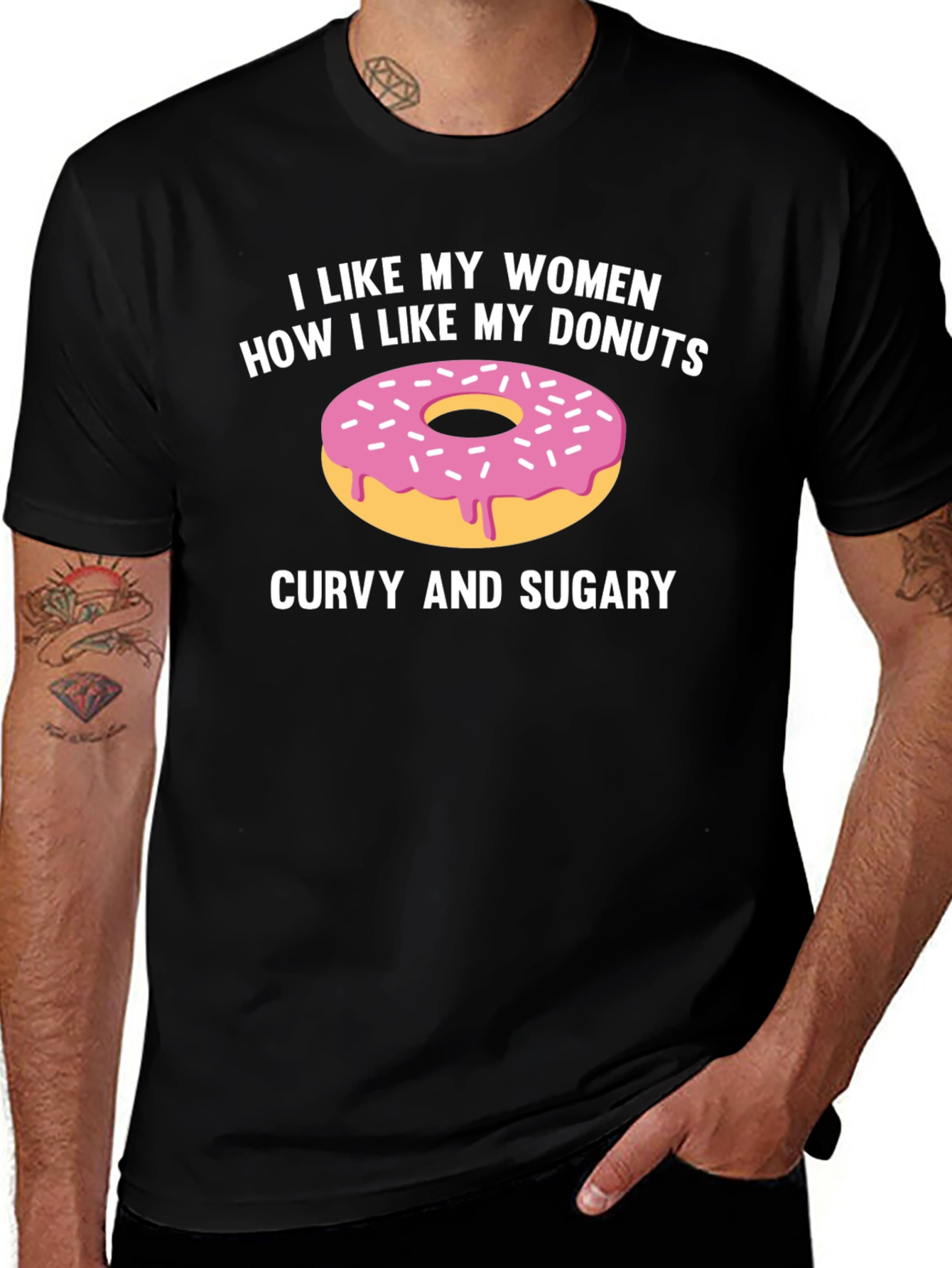 Curvy & Sugary Womens T-Shirt